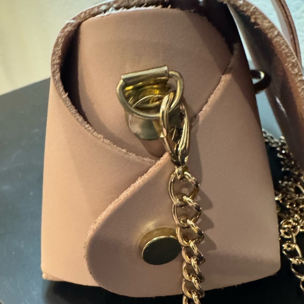 Faux Leather Chain Strap Bag - Picture 5 of 9